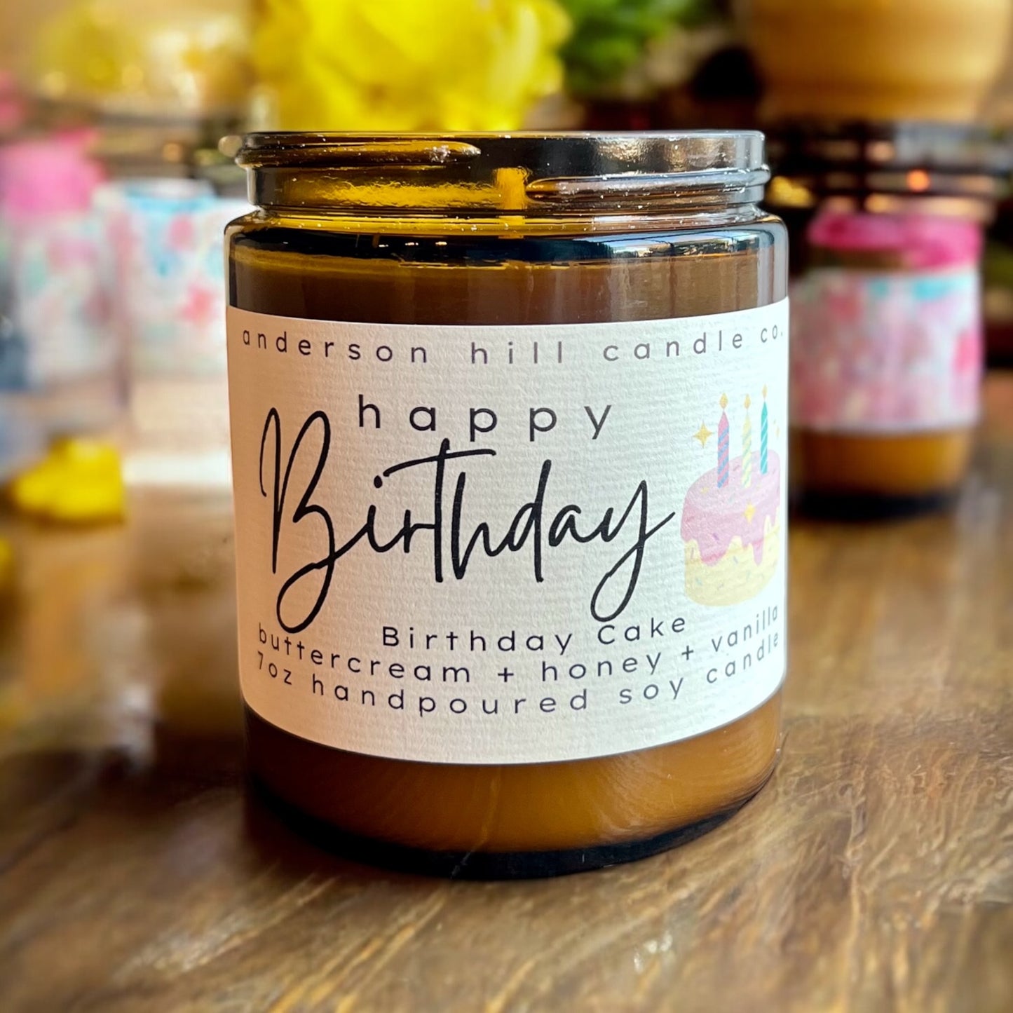 Birthday Cake 7oz Candle