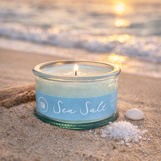Sea Salt Seaglass Candle