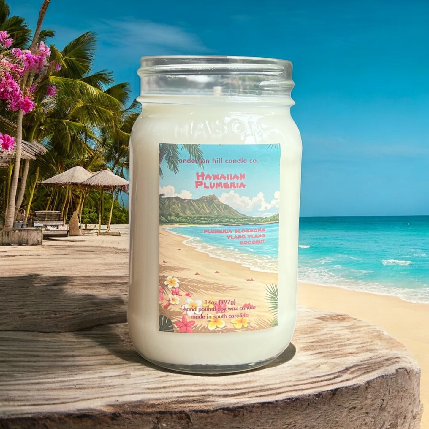 Hawaiian Plumeria 14oz Candle