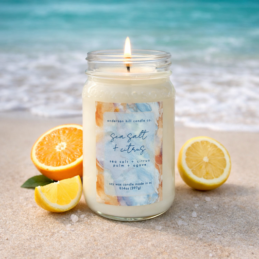 Sea Salt + Citrus 14oz Candle