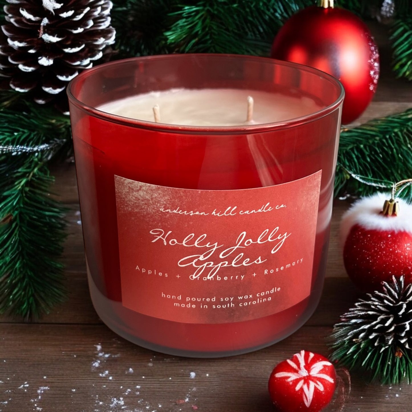 Holly Jolly Apples Soy Candle