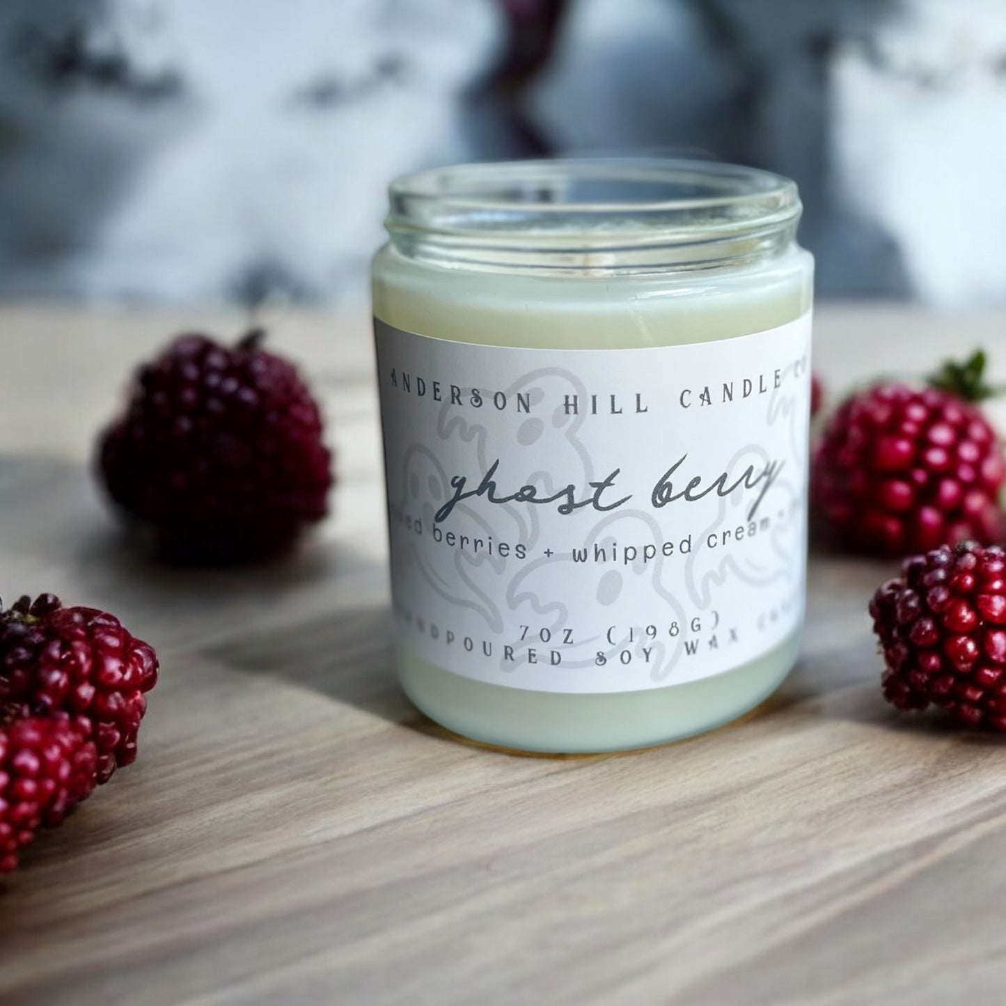 Ghost Berry Soy Candle - available 10/12