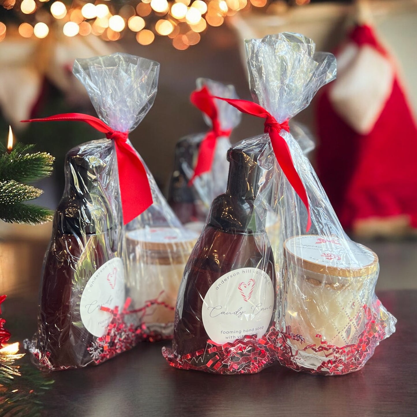 Candy Cane Soap Gift Set