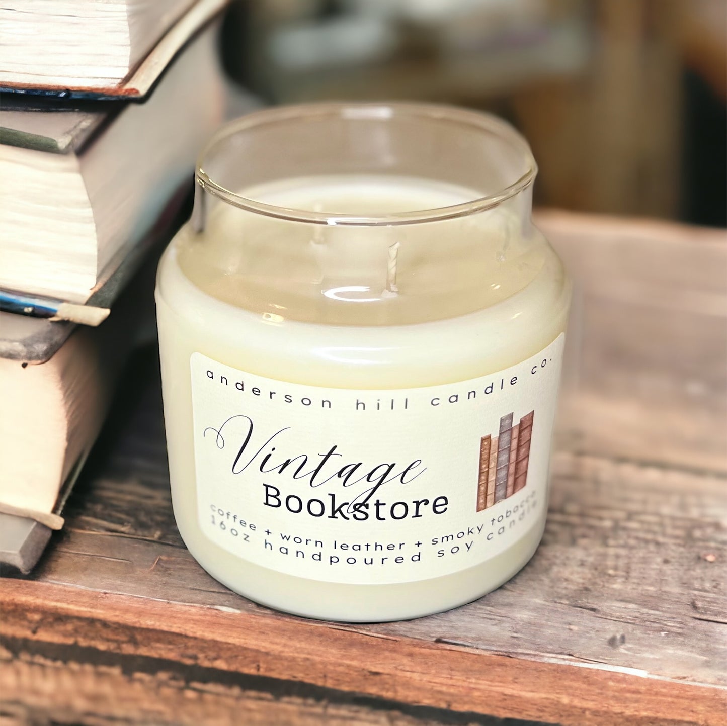 Vintage Bookstore Soy Candle