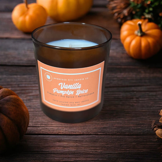 Vanilla Pumpkin Spice Amber Jar Candle