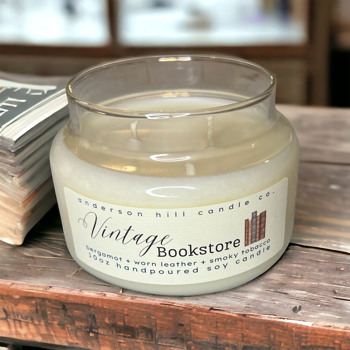 Vintage Bookstore Soy Candle