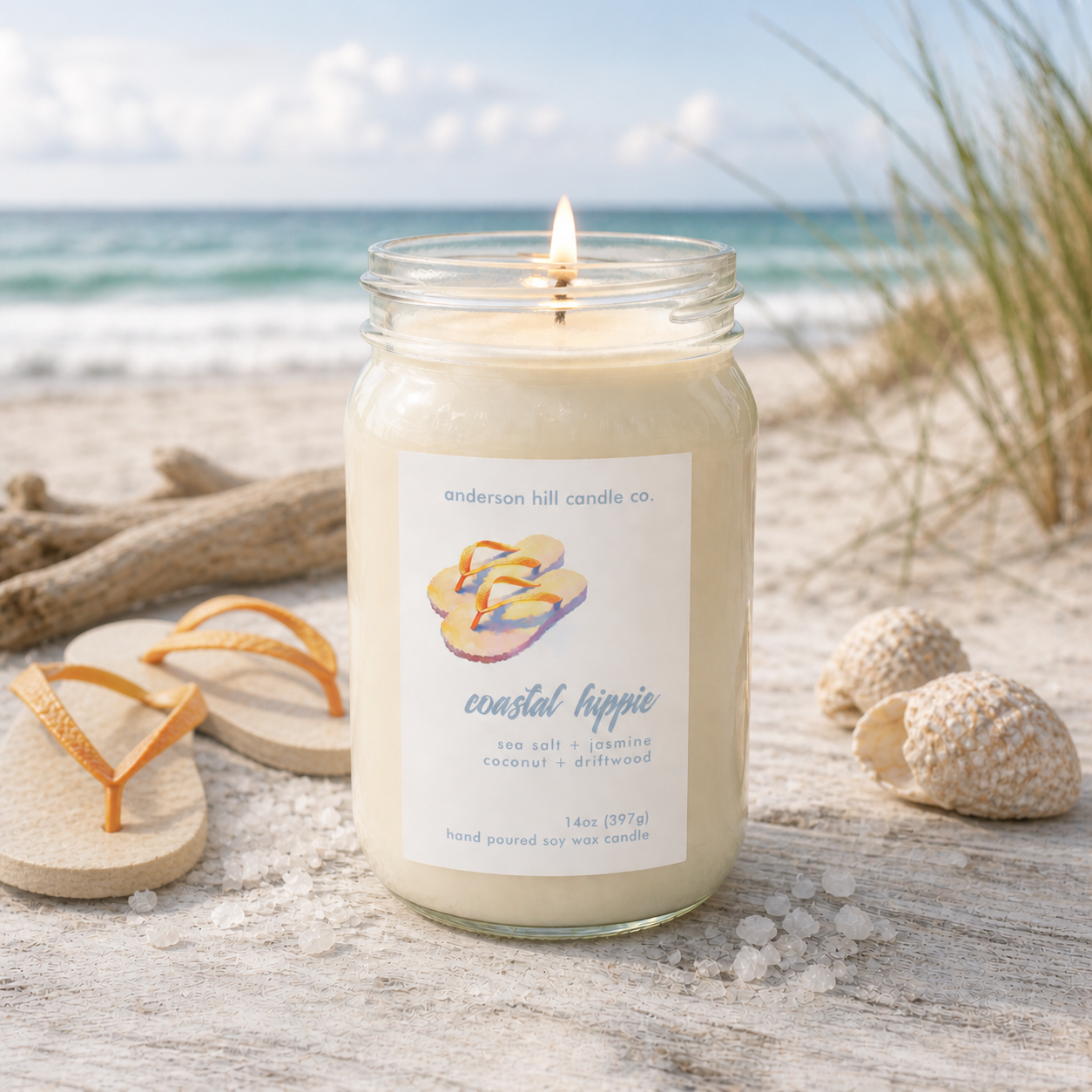 Coastal Hippie 14oz Candle