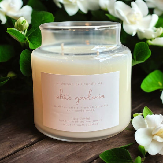 White Gardenia 16oz Candle