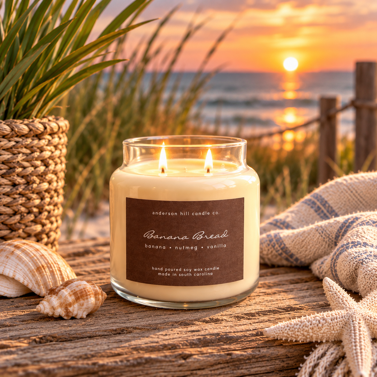Banana Bread 16oz Candle