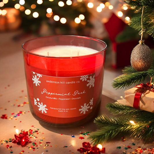 Peppermint Bark Soy Candle